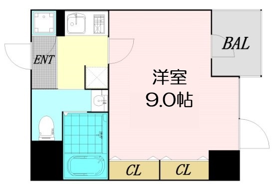 【間取り】 | ルクレ西長堀