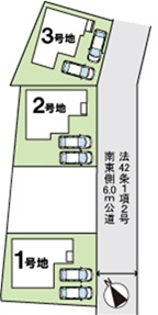 第9下手野　新築戸建の区画図