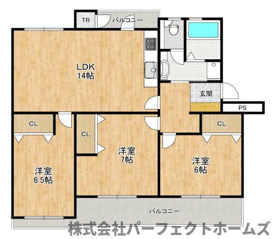藤阪ハイツD6棟の間取り