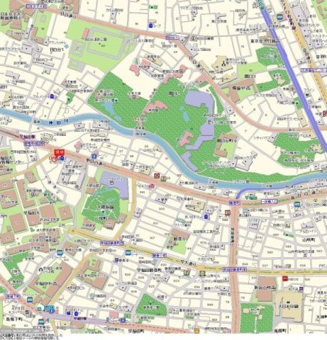 アーバンヒルズ早稲田の地図