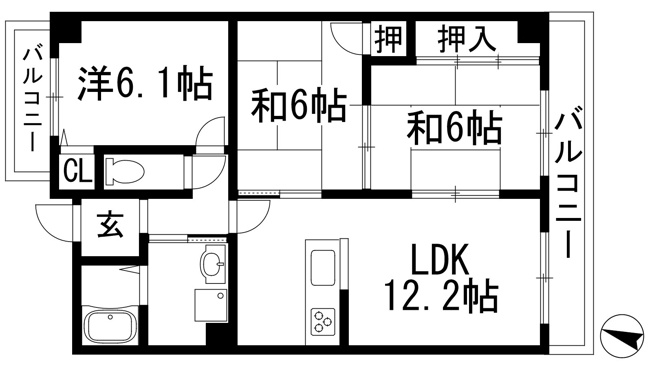 【間取り】 | KSMレジデンス伊丹