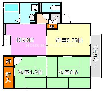 エステート塩屋山手の間取り