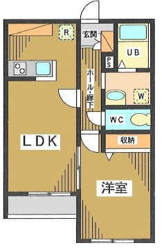 ヴァンベールＭの間取り|間取りです。