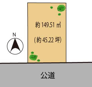 港区元麻布　中古戸建の区画図