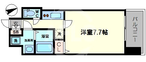 S-RESIDENCE緑橋駅前の間取り|S-RESIDENCE緑橋駅前　間取り
