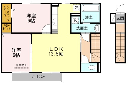 ユニヴェール霞が丘の間取り
