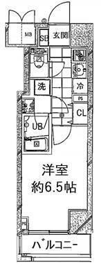 コンシェリア新橋ＭＡＳＴＥＲ’Ｓ　ＶＩＬＬＡの間取り|間取りです。