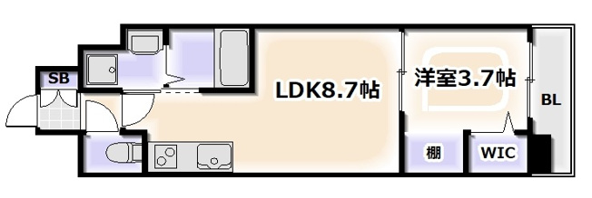 【間取り】 | アーバネックス難波WEST