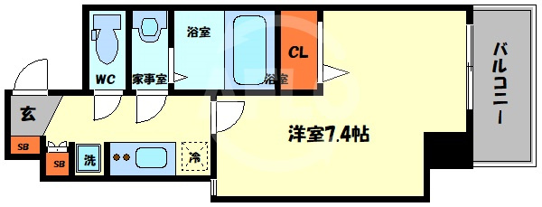 グランパシフィック今里駅前の間取り|グランパシフィック今里駅前　間取り