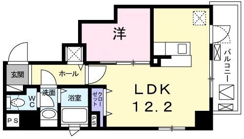ローヤルマンションの間取り|間取りです。