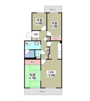 【間取り】 | 竜ヶ崎ハイツB