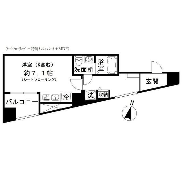 フロレゾン代々木の間取り