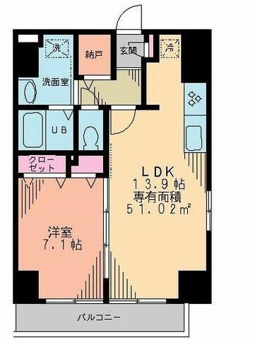 クレシアの間取り|間取りです。