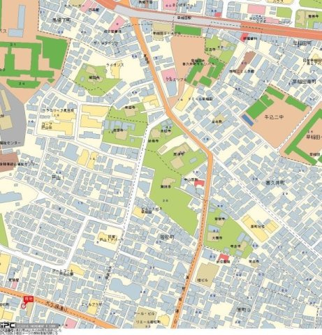 アデッソ新宿若松町の地図