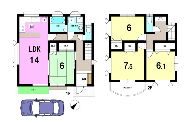 中古戸建の間取り