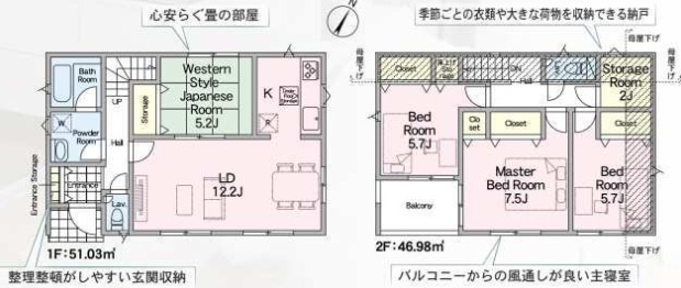 船橋市前貝塚町第９の間取り