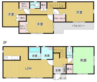 【間取り】 | 南埼玉郡宮代町川端1丁目　中古戸建