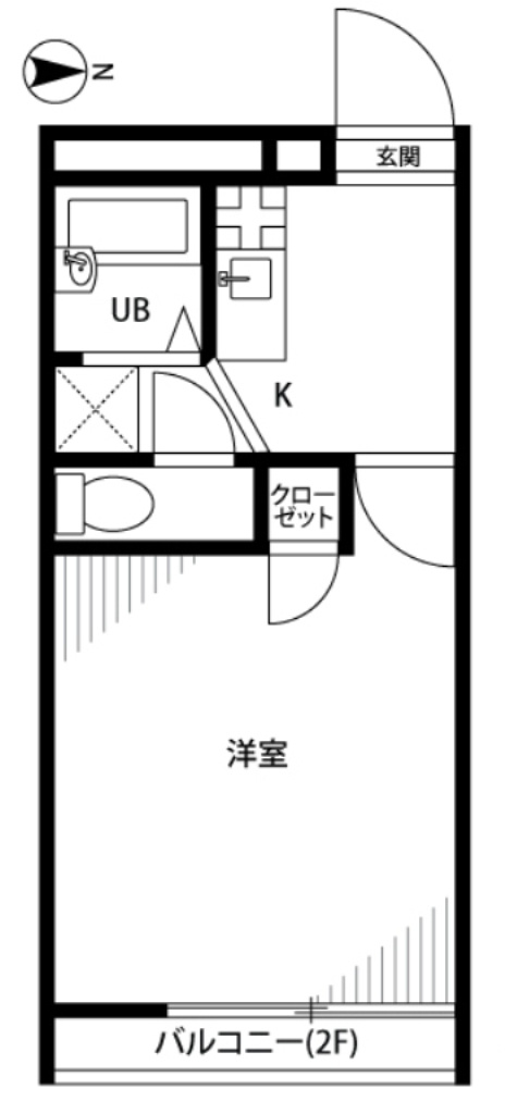 アムールK※初期費用分割あと払いサービス利用可能物件の間取り