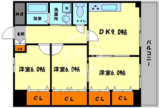 【間取り】 | ピュアライズ京橋 | ピュアライズ京橋　間取り