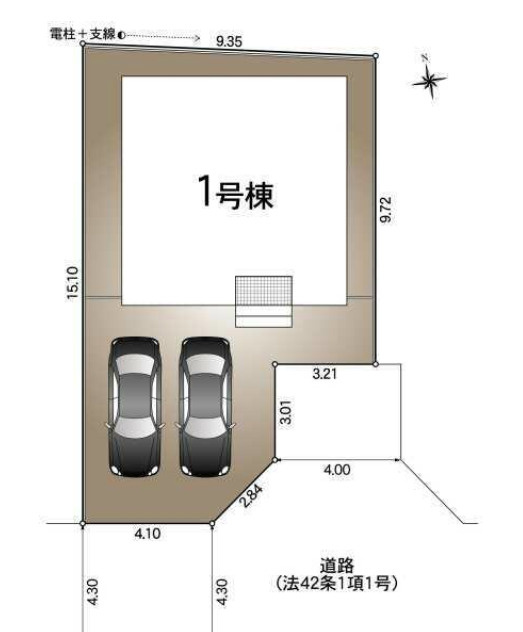 クレイドルガーデン 徳島市北島田町第1の区画図