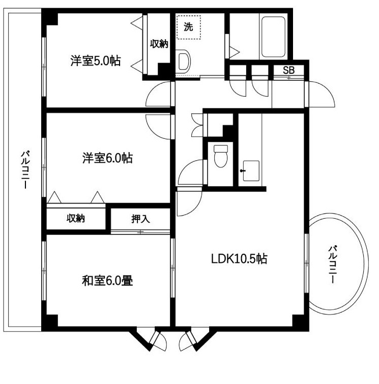 パークヒルズ西台の間取り|間取りです。