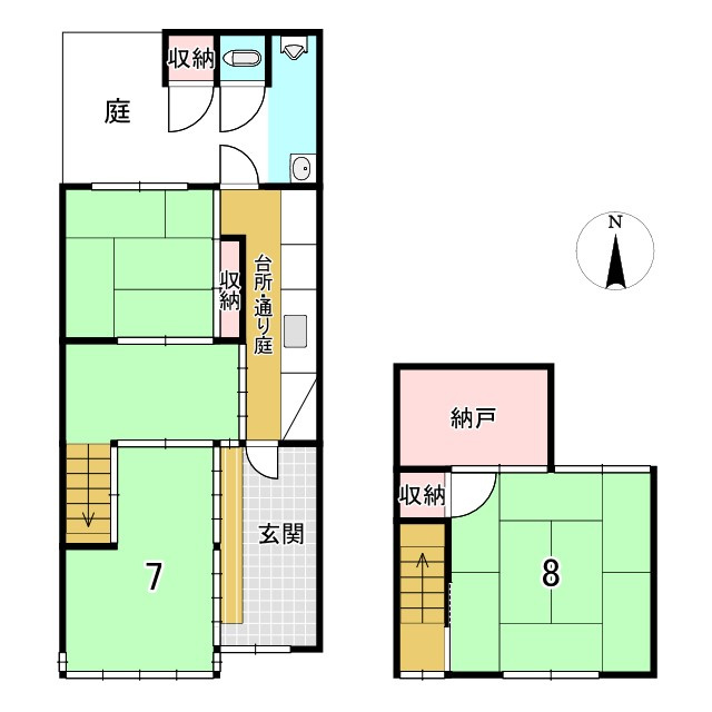 京都市北区紫竹西南町　中古テラスハウス