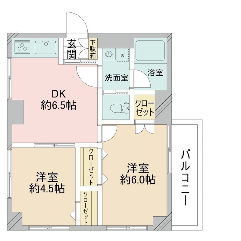 メイゾンアサヒ の間取り|間取りです。