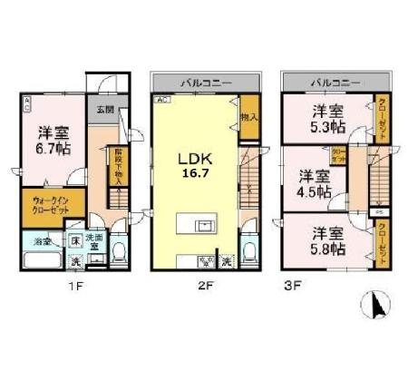 【間取り】 | (仮称)西大井3丁目PJ