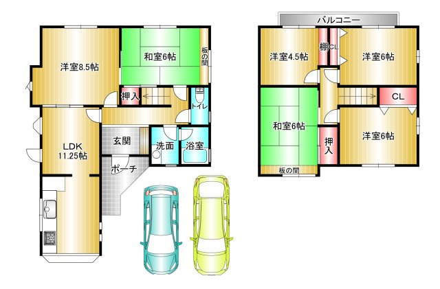 阪南市光陽台一丁目　中古一戸建ての間取り