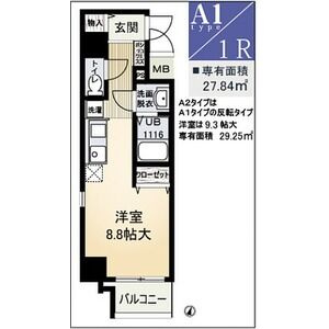 ウィスタリア新北野の間取り