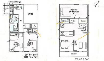 小田原市蓮正寺第18　新築戸建　全2棟2号棟
