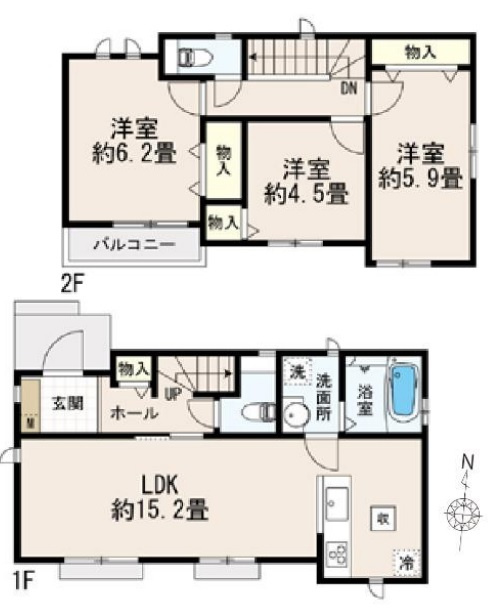 小平市学園東町2丁目　全3棟　B号棟