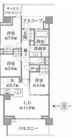 プラウド駒場の間取り