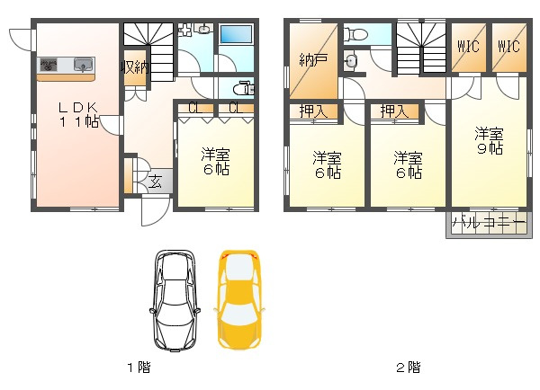 桃山台1丁目貸家の間取り