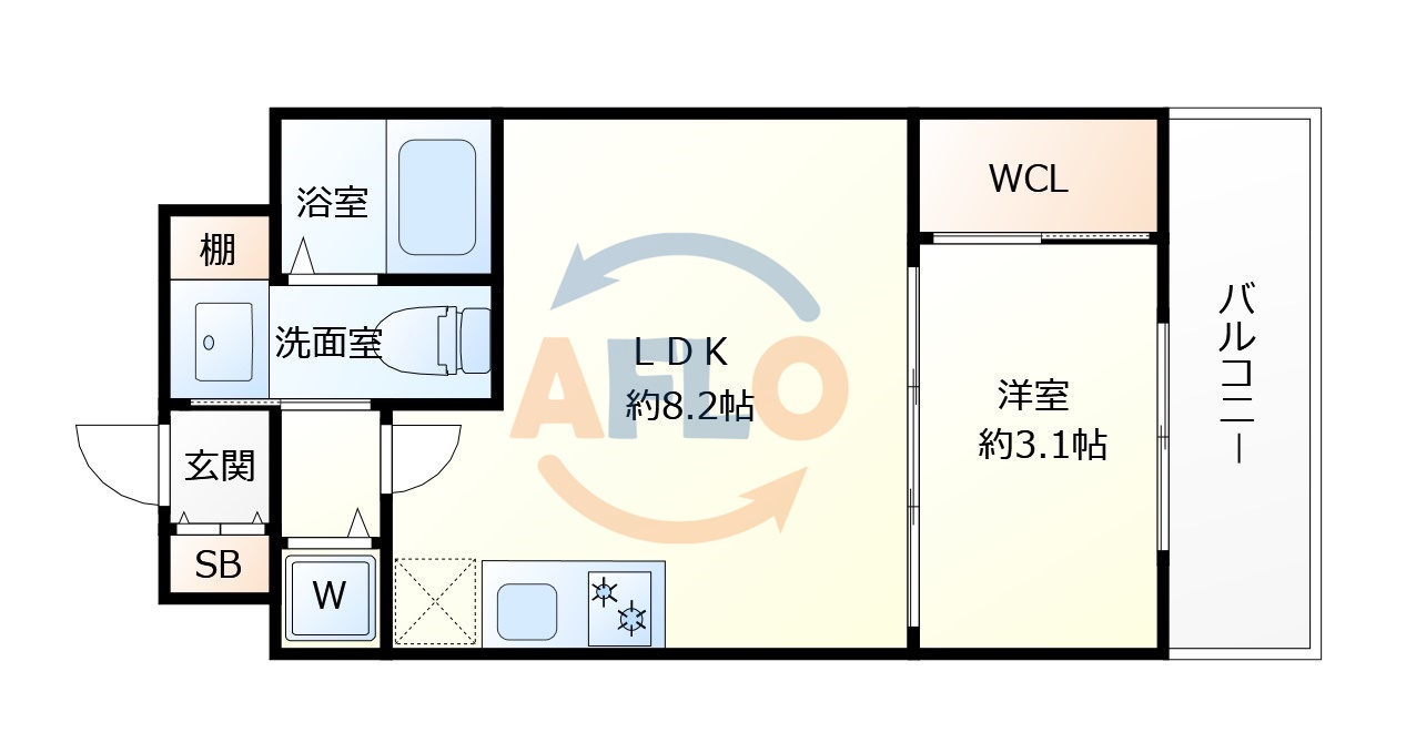 ARISTO扇町の間取り|ARISTO扇町　間取り