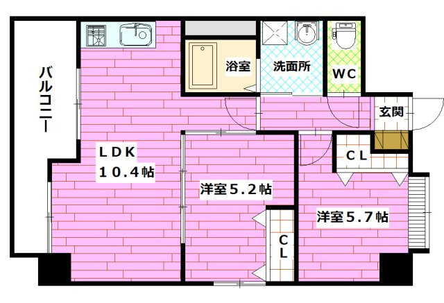 天神川駅前エステートの間取り