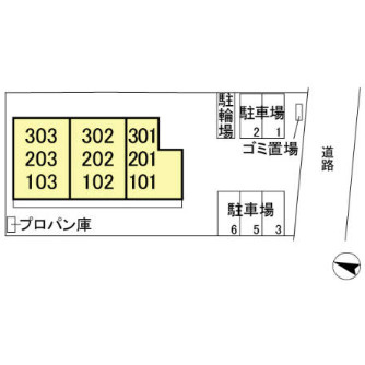 プリムヴェール　十五番館の区画図|区画図です☆彡
