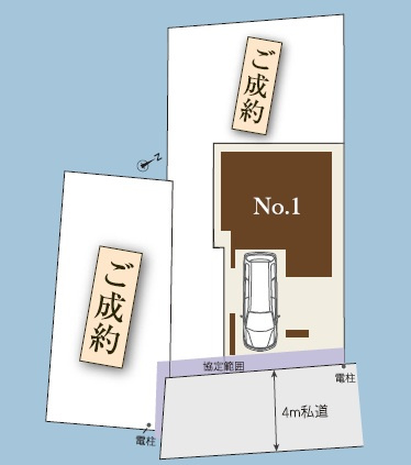 船橋市前原東３丁目３３０③の区画図