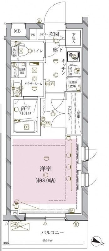クレイシア目黒碑文谷の間取り