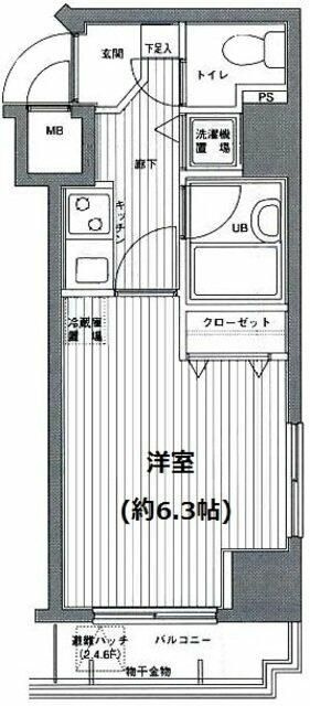 グランド・ガーラ麻布十番の間取り|間取りです。