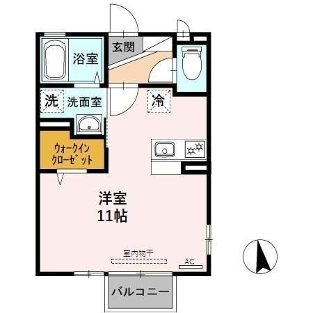 D-room下黒田の間取り