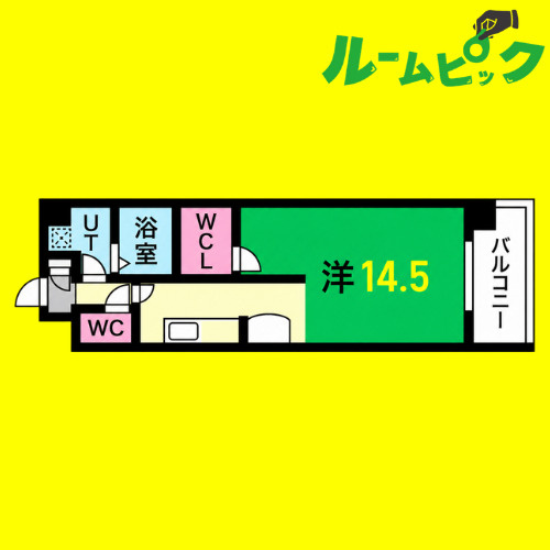 SINCERE　MEIJI　名古屋市賃貸　仲介手数料無料の間取り