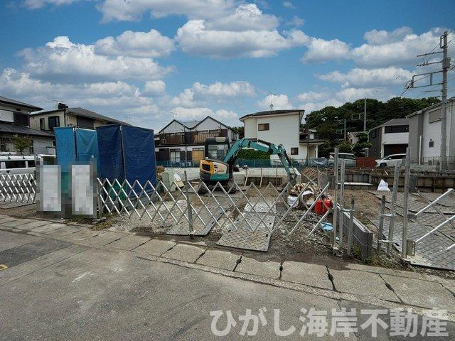 茅ヶ崎市甘沼　新築戸建　全４棟の外観|9月5日撮影　建築中　現地外観