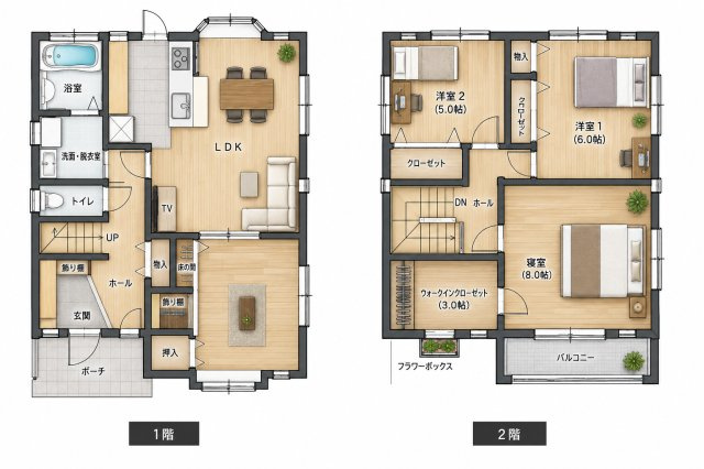 桂木　中古戸建の間取り