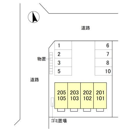 アルタミネの区画図