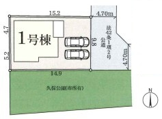 北本下石戸 新築一戸建て　リーブルガーデン　01の区画図|1号棟