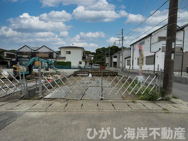 茅ヶ崎市甘沼　新築戸建　全４棟の外観|9月5日撮影　建築中　現地外観