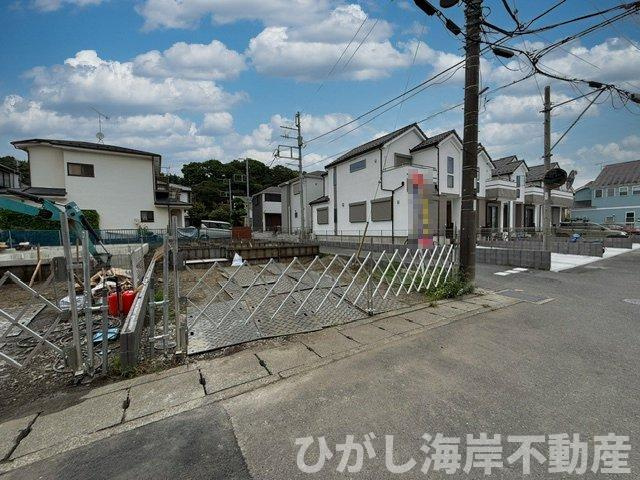 茅ヶ崎市甘沼　新築戸建　全４棟の外観|9月5日撮影　建築中　現地外観