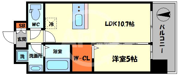 ATKレジデンスなんば　敷津小学校区の間取り|ATKレジデンスなんば　間取り