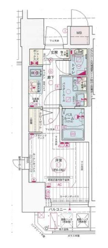 エステムコート神戸元町ヒルズの間取り